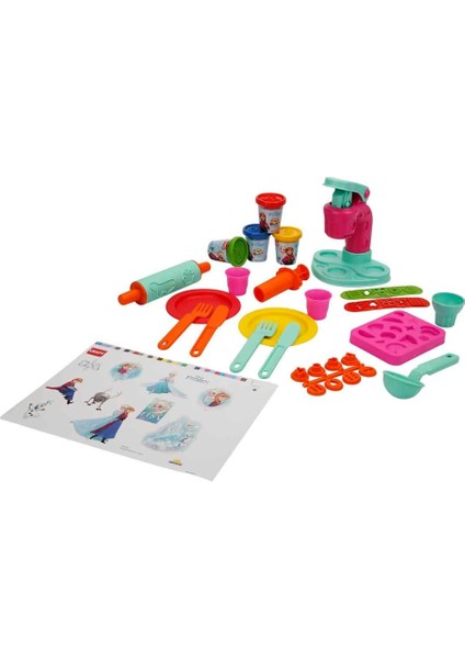 Frozen Dondurma Fabrikası Oyun Hamuru Seti 200 gr 29 Parça fiyatları