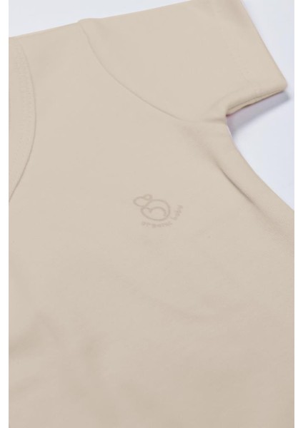 Nessiworld Organik Natural Basic Style Kruvaze Yarım Kol Body BS17101 Bej modelleri