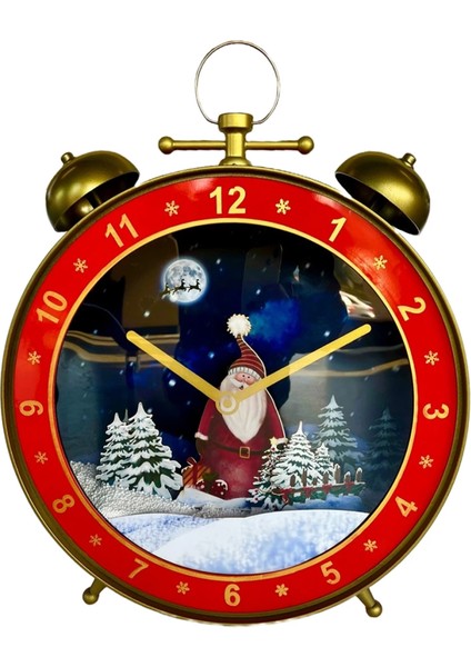 Yılbaşı Temalı Duvar Saati