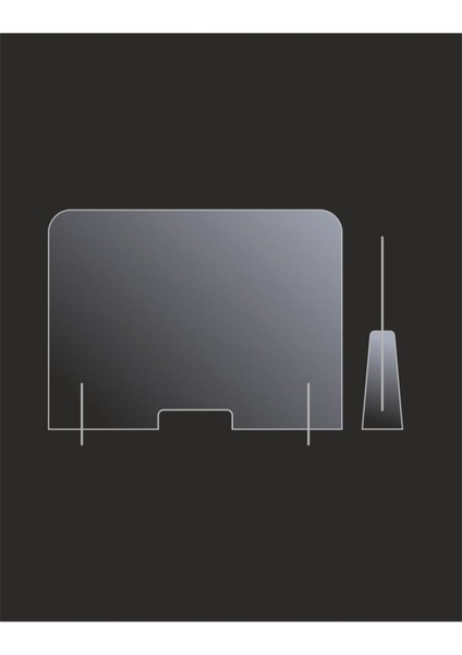 Ayaklı Masa Üstü Siperlik - Koruyucu Şeffaf Pleksi Corona Virüs Koruma Paneli 60X70 cm fiyatları