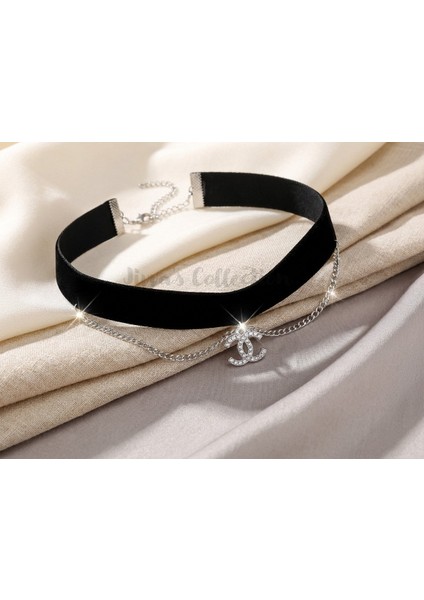 Gotik Siyah Kadife Kolye. Kadife Choker Kolye Ayarlanabilir Zincir. Zirkon Taş Detaylı fiyatları