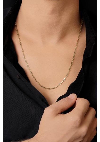 14 Ayar Altın Ataç Zincir Erkek Kolye 2.30 mm fiyatları