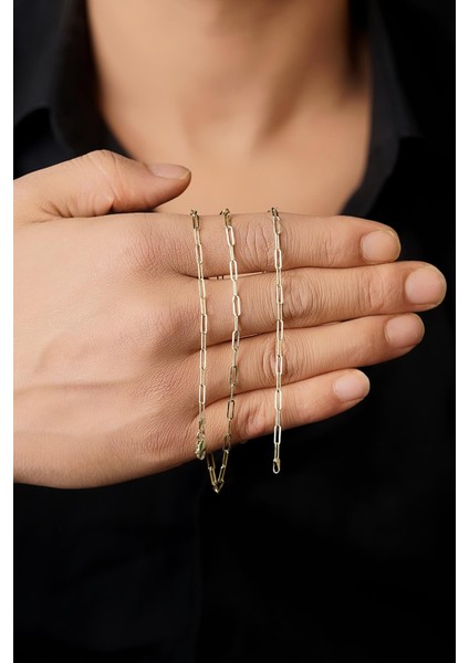 14 Ayar Altın Ataç Zincir Erkek Kolye 2.30 mm modelleri