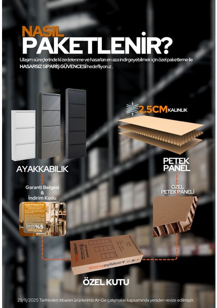 5'li Metal Ayakkabılık - Açık Gri indirimleri