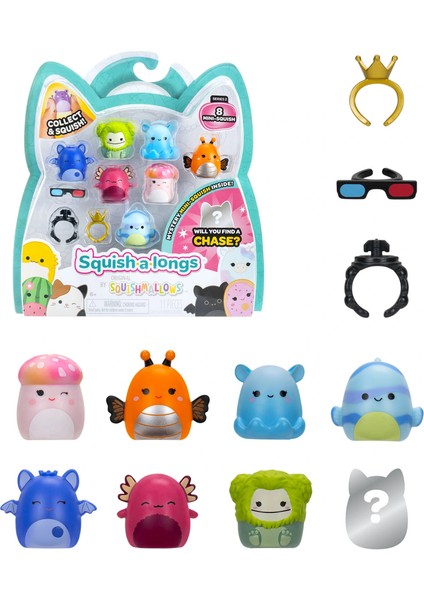 Squish-A-Longs 8 Figür + Yüzük Set Seri 2 Asorti fiyatları