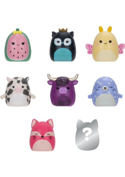 Squish-A-Longs 8 Figür + Yüzük Set Seri 2 Asorti indirimleri