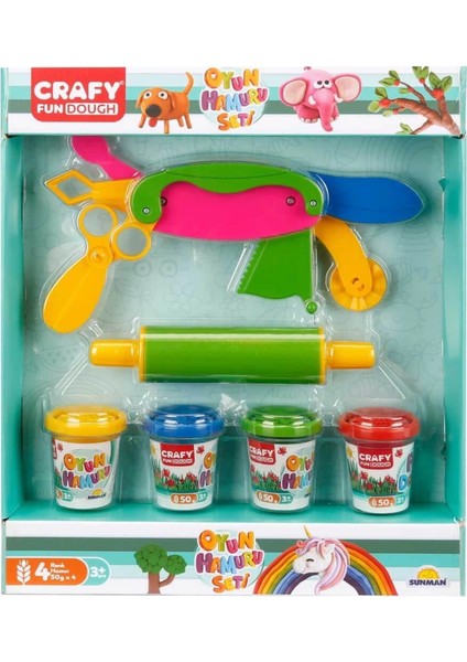 Oyun Hamuru Şekillendirme Seti 200 gr 6 Parça Pembe Merdane modelleri