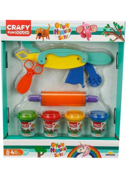 Oyun Hamuru Şekillendirme Seti 200 gr 6 Parça Pembe Merdane indirimleri