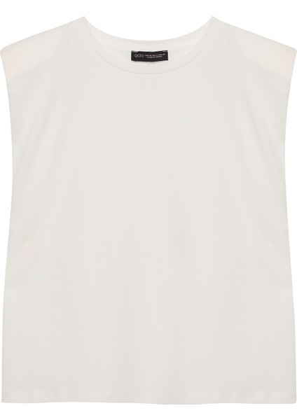 Vatkalı Kolsuz T-Shirt