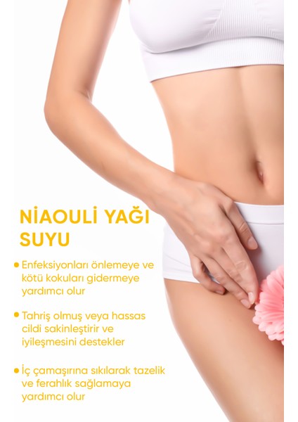 Niaouli Yağı Suyu İçeren Genital Koku Giderici Sprey 50 ml – Doğal ve Ferahlatıcı İntim Bakım