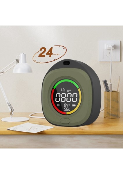 K5C Mini Karbon Dioksit Dedektörü Co Test Cihazı Hava Kalitesi Taşınabilir Monitör LED Ekran USB Typc-C Şarjı Iç Mekan A (Yurt Dışından) indirimleri