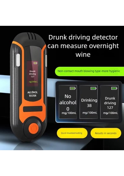 Yeni Otomatik Alkol Test Cihazı Profesyonel Nefes Alkol Test Cihazı Şarj Edilebilir Breathalyzer Alkol Test Ses Yayınları (Yurt Dışından) fiyatları
