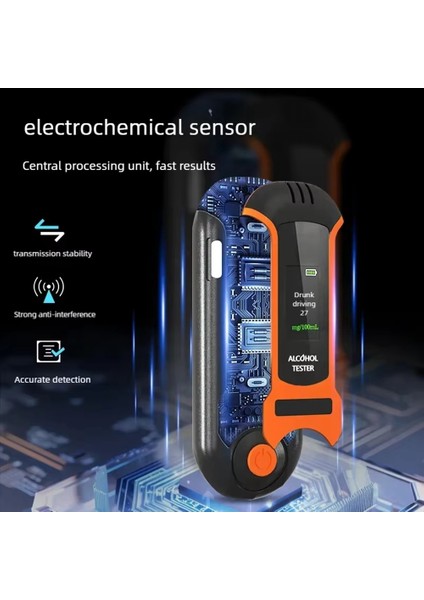 Yeni Otomatik Alkol Test Cihazı Profesyonel Nefes Alkol Test Cihazı Şarj Edilebilir Breathalyzer Alkol Test Ses Yayınları (Yurt Dışından) indirimleri