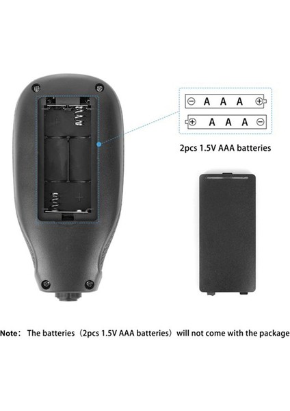 Coation Kalınlık Göstergesi 0 05-2mm Boya Film Kalınlık Test Cihazı Araç Kaplama Ölçüm Araçları Otomotiv Boya Ölçer Siyah (Yurt Dışından) modelleri
