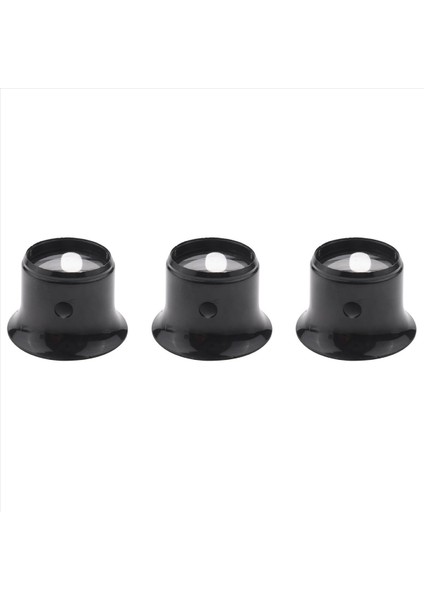 3x Saatçi Loupe 10 Kat Cam Kuyumcu Mercek Lens Siyah (Yurt Dışından)