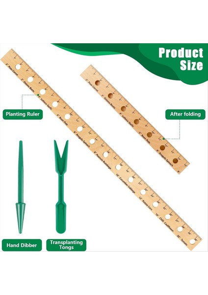 30 Inç Ahşap Bitki Cetveli Delikli Katlanabilir Tohum Ekim Cetveli Taşınabilir Bahçe Cetveli Nakli Maşa (Yurt Dışından) modelleri