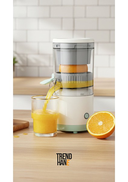 Şarjlı Otomatik Meyve Sıkacağı | Portakal – Mandalina – Greyfurt Sıkma Makinesi | Taşınabilir