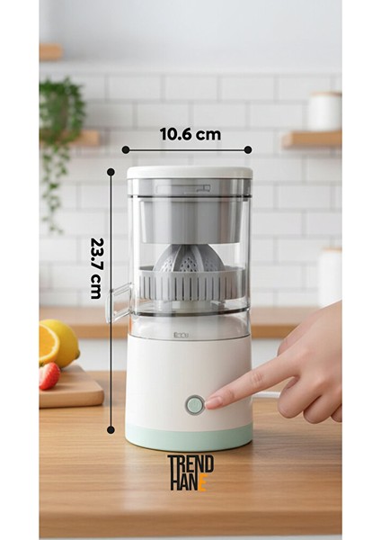 Şarjlı Otomatik Meyve Sıkacağı | Portakal – Mandalina – Greyfurt Sıkma Makinesi | Taşınabilir fırsatları