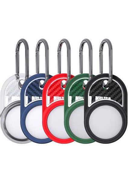 ​snel Airtag 05 Uyumlu Silikon Anahtarlık-Kırmızı modelleri