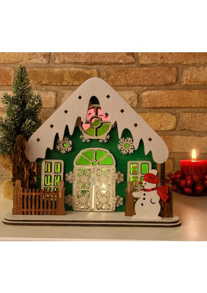 ,yılbaşı Dekoru, 3mm Mdf, Kırmızı,beyaz,yeşil ve Kahverengi Tonları Ilesüslenmiştir. modelleri