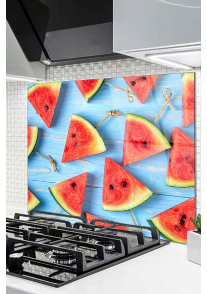 Cam Ocak Arkası Koruyucu Ankastre Arkası Koruyucu | Karpuz