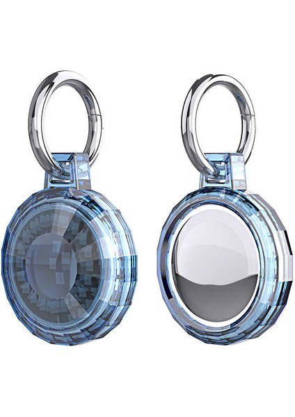 ​snel Airtag 04 Uyumlu Silikon Anahtarlık-Mavi