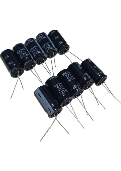 10 Adet 470UF 63V Elektrolitik Kondansatör 13X25MM fiyatları