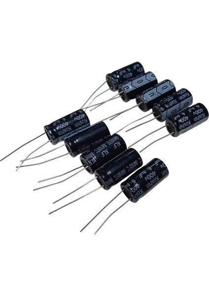 10 Adet 6.8uf 400V Elektrolitik Kondansatör 10X20MM