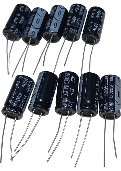 10 Adet 6.8uf 400V Elektrolitik Kondansatör 10X20MM fiyatları