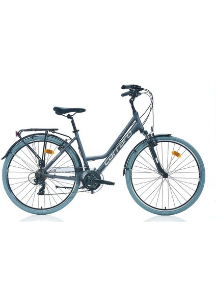 Elıte 705 Kadın Şehir Bisikleti 460H V 28 Jant 21 Vites Mat Antrasit-Gri-Krom