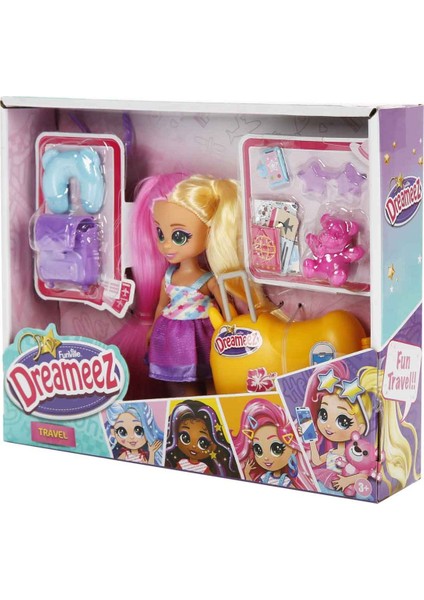 Mini Bebek ve Aksesuarlı Seyahat Seti – 12 cm Bavullu Koleksiyonluk Figür