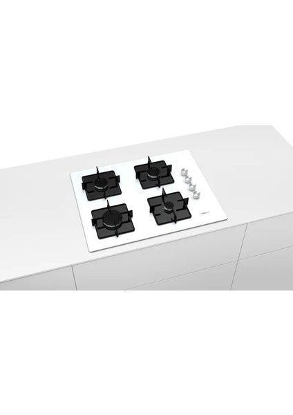 EO7C2PO12O IQ300 Gazlı Ocak 67 cm Sert Cam, Beyaz indirimleri