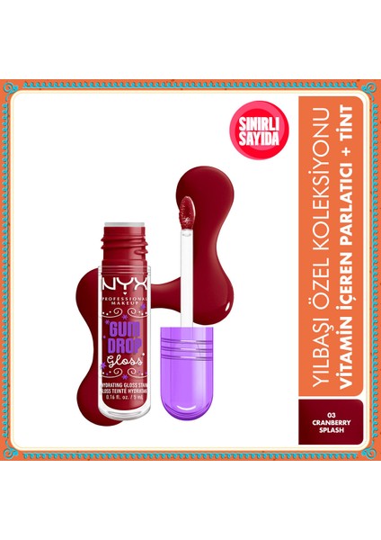 Holiday Özel Koleksiyonu LIP I.V. Vitamin İçeren Parlatıcı + Tint – Cranberry Splash