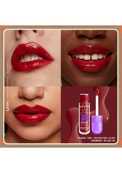 Holiday Özel Koleksiyonu LIP I.V. Vitamin İçeren Parlatıcı + Tint – Cranberry Splash modelleri