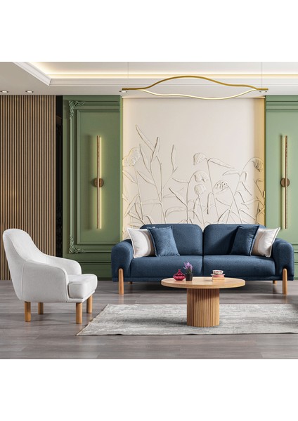 Class Bohem Koltuk Takımı 3+1 Lacivert