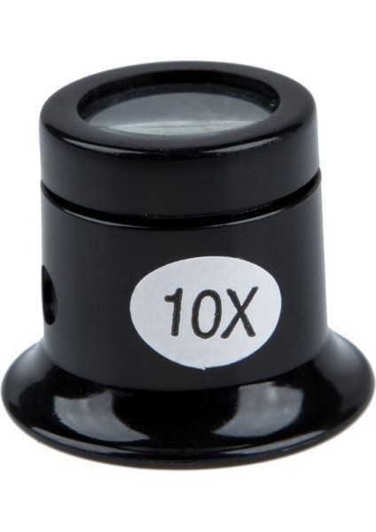 Gözleri Izle Loupe 10X Kuyumcu Optik Cam Büyüteç Büyüteç Len Aracı (Yurt Dışından)