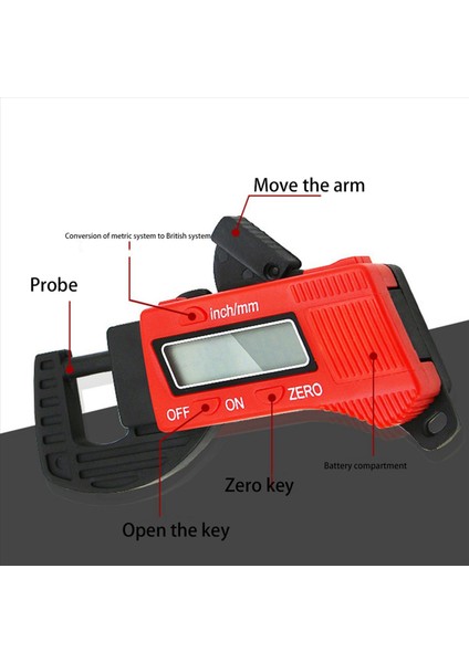 3 Pc 0-12 7mm Plastik Karbon Fiber Kompozitler Dijital Kalınlık Kaliper Mikrometre Göstergesi (Yurt Dışından) indirimleri