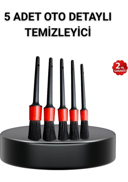 5’li Detay Temizlik Fırçası Seti Araç Iç Dış Jant Motor Çok Amaçlı