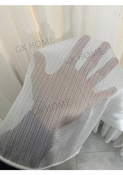 Çizgili Mat 600 Kar Düz Tül Perde, Kanada Tül ,kırışmayan Tül , Ütü Istemeyen Tül Sık Pile 1/40 modelleri