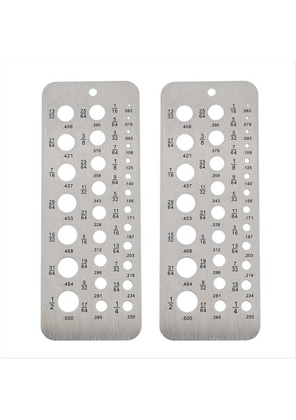 2 Adet 1/16 Inç Ila 1/2 Inç Boyutlu Bitler Cıvata ve Tel Çaplı Indeks Göstergesi Için Paslanmaz Çelik Matkap Göstergeleri 29 Delikli (Yurt Dışından)