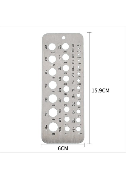 2 Adet 1/16 Inç Ila 1/2 Inç Boyutlu Bitler Cıvata ve Tel Çaplı Indeks Göstergesi Için Paslanmaz Çelik Matkap Göstergeleri 29 Delikli (Yurt Dışından) fiyatları