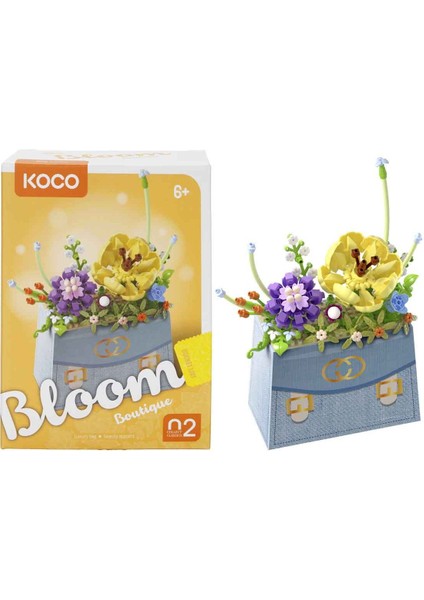 Bloom Boutique Çiçek Çanta Mini Blok Yapım Seti 223 Parça – Yetişkin ve Çocuk Dıy Dekorasyon