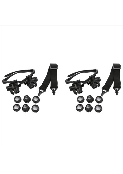 2pc Izle Araçları Izle Onarım Aracı Kit Başı LED Işıklarla Büyüteç Giyen 10X 15X 20X 25X (Yurt Dışından) fiyatları