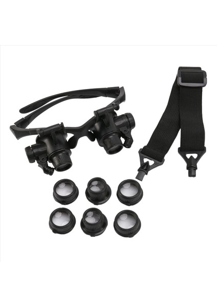 2pc Izle Araçları Izle Onarım Aracı Kit Başı LED Işıklarla Büyüteç Giyen 10X 15X 20X 25X (Yurt Dışından) modelleri