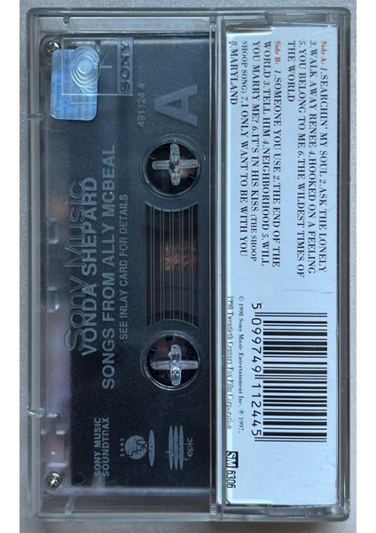 Vonda Shepard Songs From Ally Mcbeal Kaset (Orijinal 1988 Dönem Baskı Kaset) fiyatları