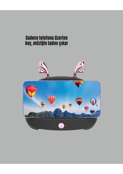 Kablosuz Indüksiyonlu Telefon Tutucu & Hoparlör – Net Ses, Kolay Kullanım fiyatları