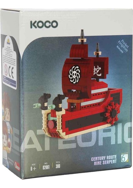 Koco Korsan Gemi LEGO Blok Yapı Seti - 300 Parça - 6+ Yaş fiyatları