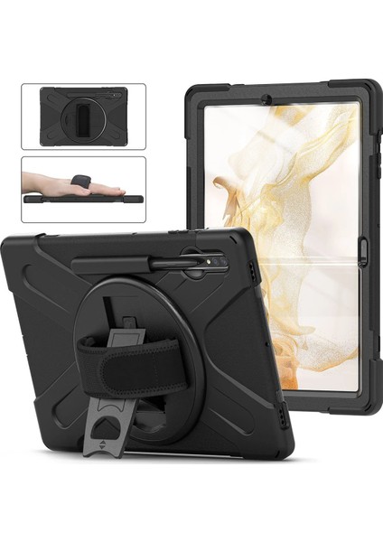 CPT83 Samsung Galaxy T737 Tab S7 Fe 12.4 Kılıf Amazing Tablet Kapak - Siyah fiyatları