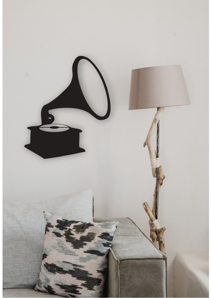 Gramafon Müzik Kutusu Tablo Mdf Lazer Kesim