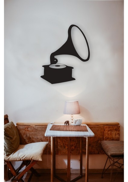 Gramafon Müzik Kutusu Tablo Mdf Lazer Kesim modelleri